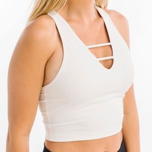 NWT Zyia White Grid Tank